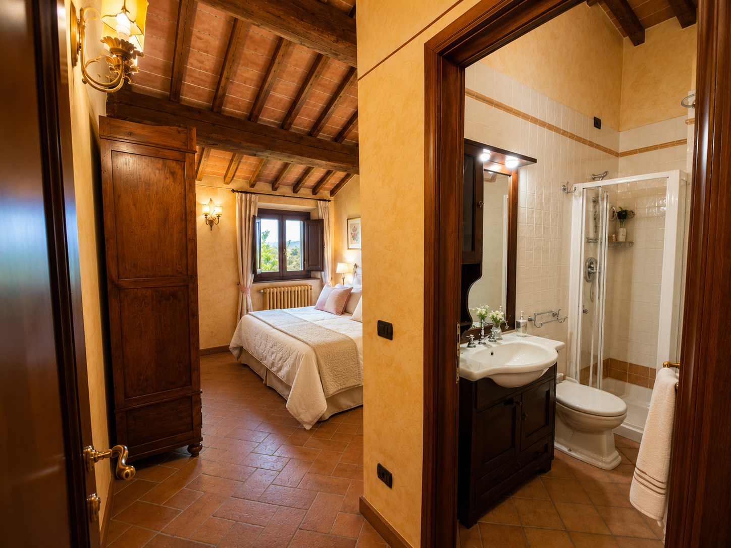 Villa Vignola private dining setup