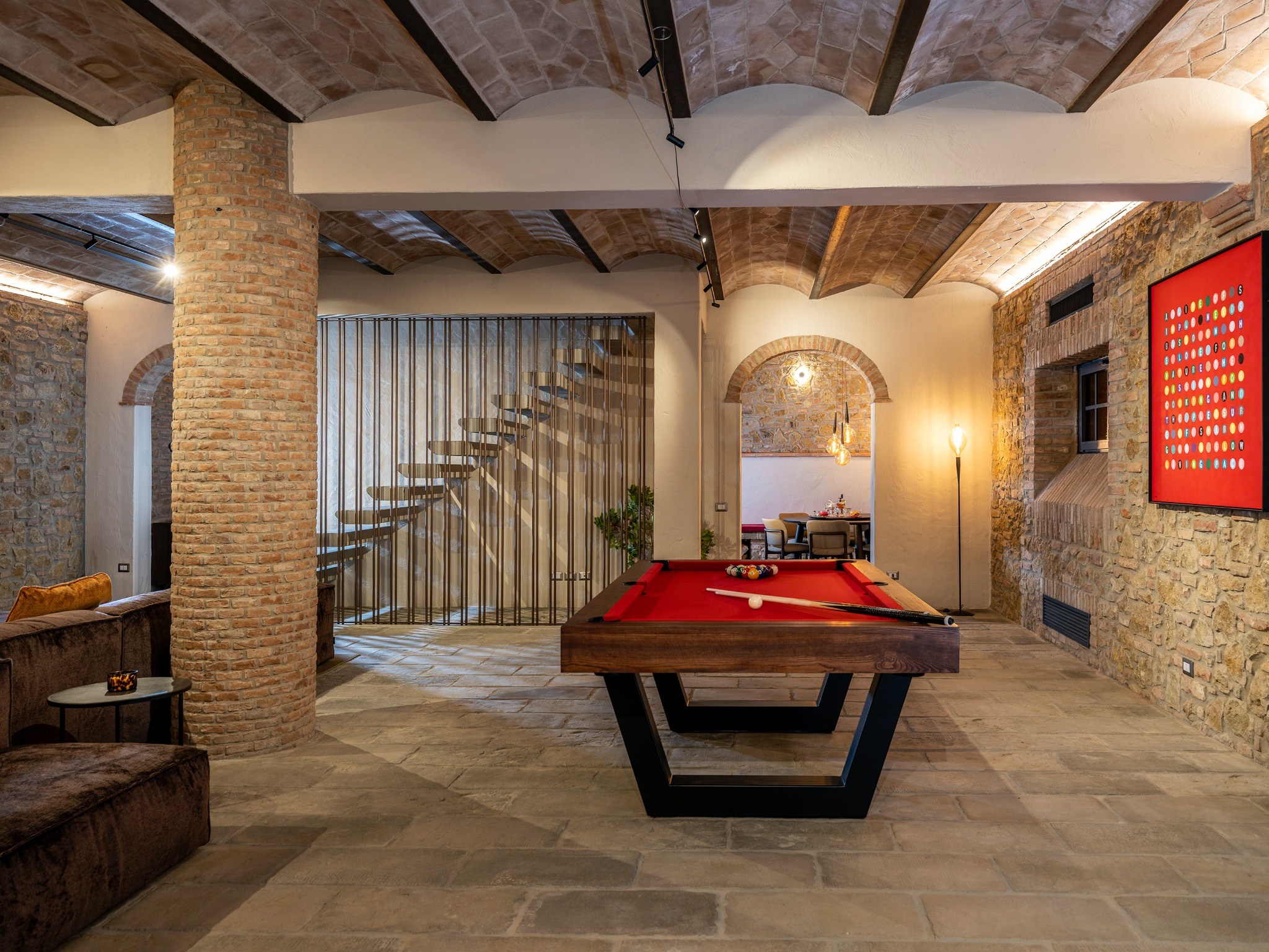Villa Luce billiard room