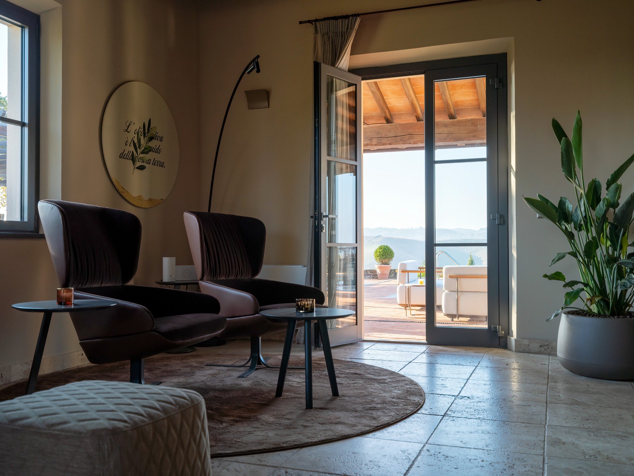 Villa Luce terrace sitting area