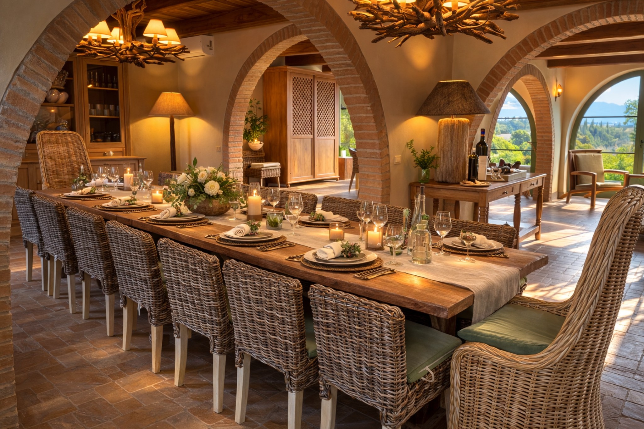 Villa Popillo dining room