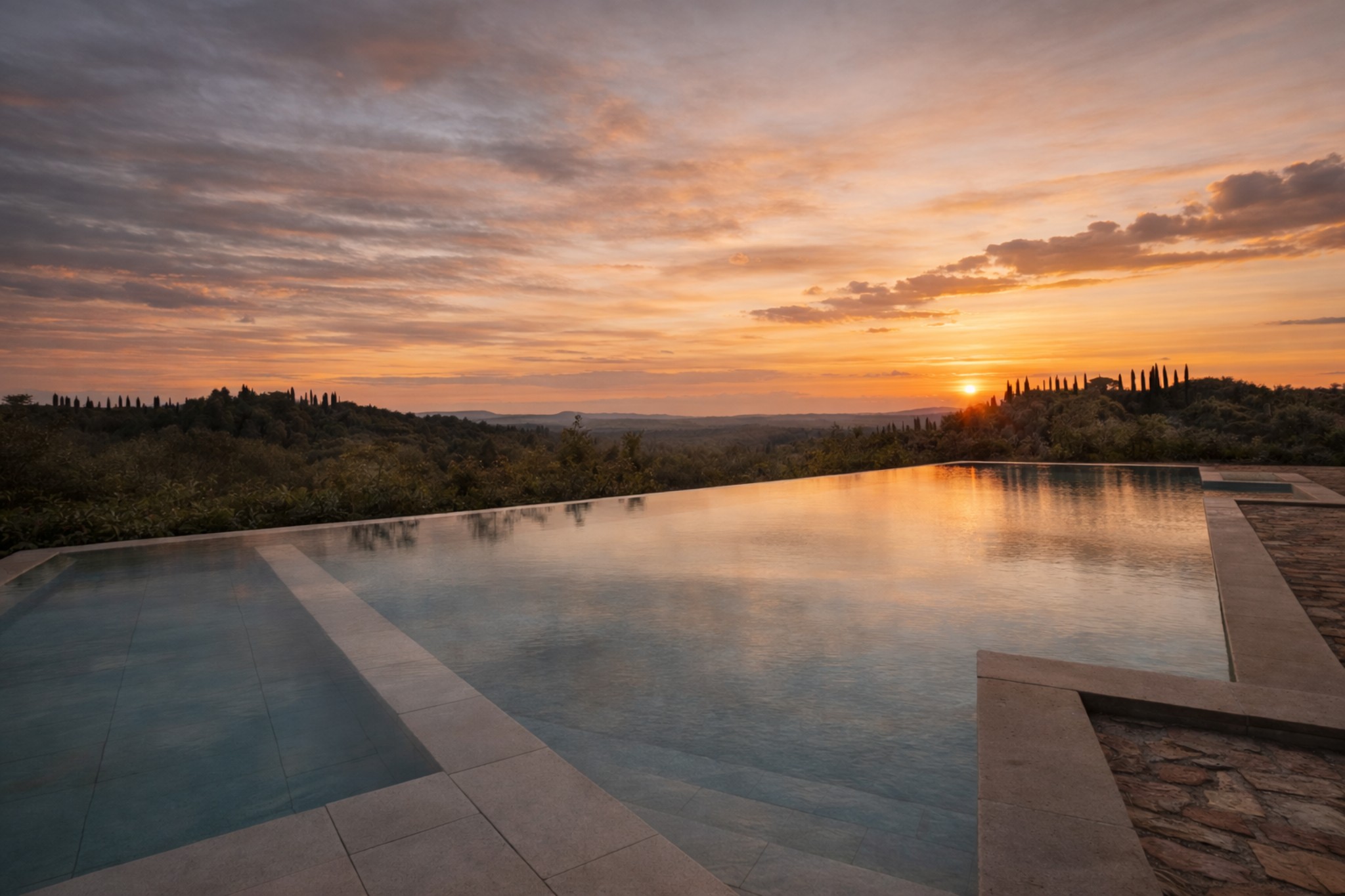 Villa Popillo sunset view