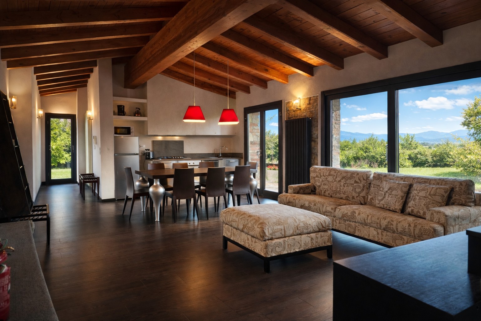 Villa Tabaccaia open-plan living